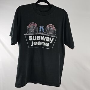 Subway Jeans Black Graphic Tee